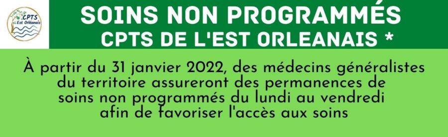 Soins non programmés CPTS de l’Est Orleanais